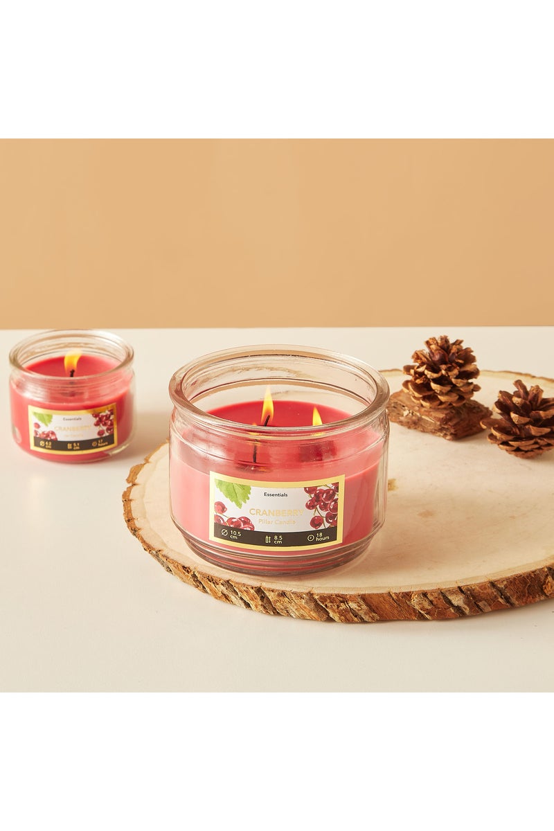 LIFESTYLE شمعة زجاجية معطرة بالتوت البري 3 فتائل - 18 ساعة - Image 1